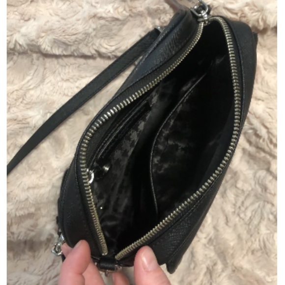 Karl Lagerfeld Black Crossbody with Silver Hardware - Picture 5 of 6